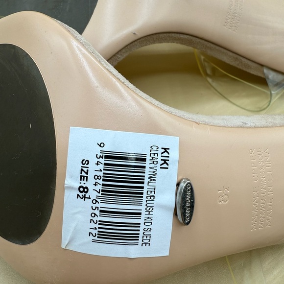 Tony Bianco  Kiki Heel in Clear Vynalite & Blush Size 8.5 - Picture 8 of 12